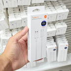 ( 5 adet ) 120W Süper Hızlı Şarj Kablosu 6A Type-C To USB - Dijital Şarj Göstergeli Turbo Hızlı Veri Aktarım Kablosu Tucci