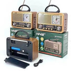 Nns ns-8898bt masa üstü saatlı nostaljik usb/tf/am/fm/radyo destekli bluetooth hoparlör CARBON