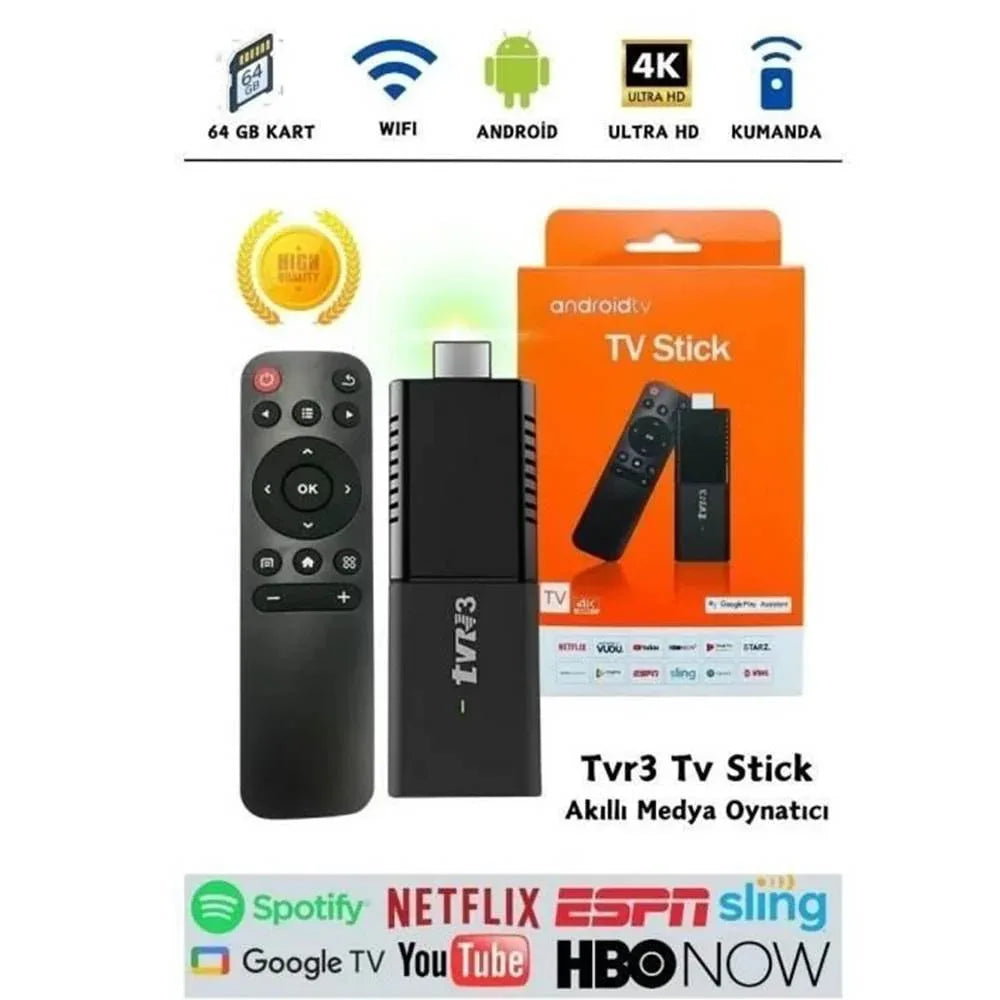 Android tv stick 4k ultra hd – televizyonunuzda sınırsız eğlence deneyimi hdmi android ekran yansıtıcı kumandanlı netfilix youtube google uygulamalı tv stick ROMM