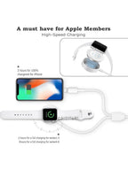 2si1 arada usb girişli lightning ve watch şarj etme kablosu TEKNOİST