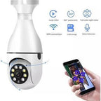 Wifi panorama camera mikrofonlu 360 derece döner led ışıklı gece görüşlü full hd ampul kamera APPEX