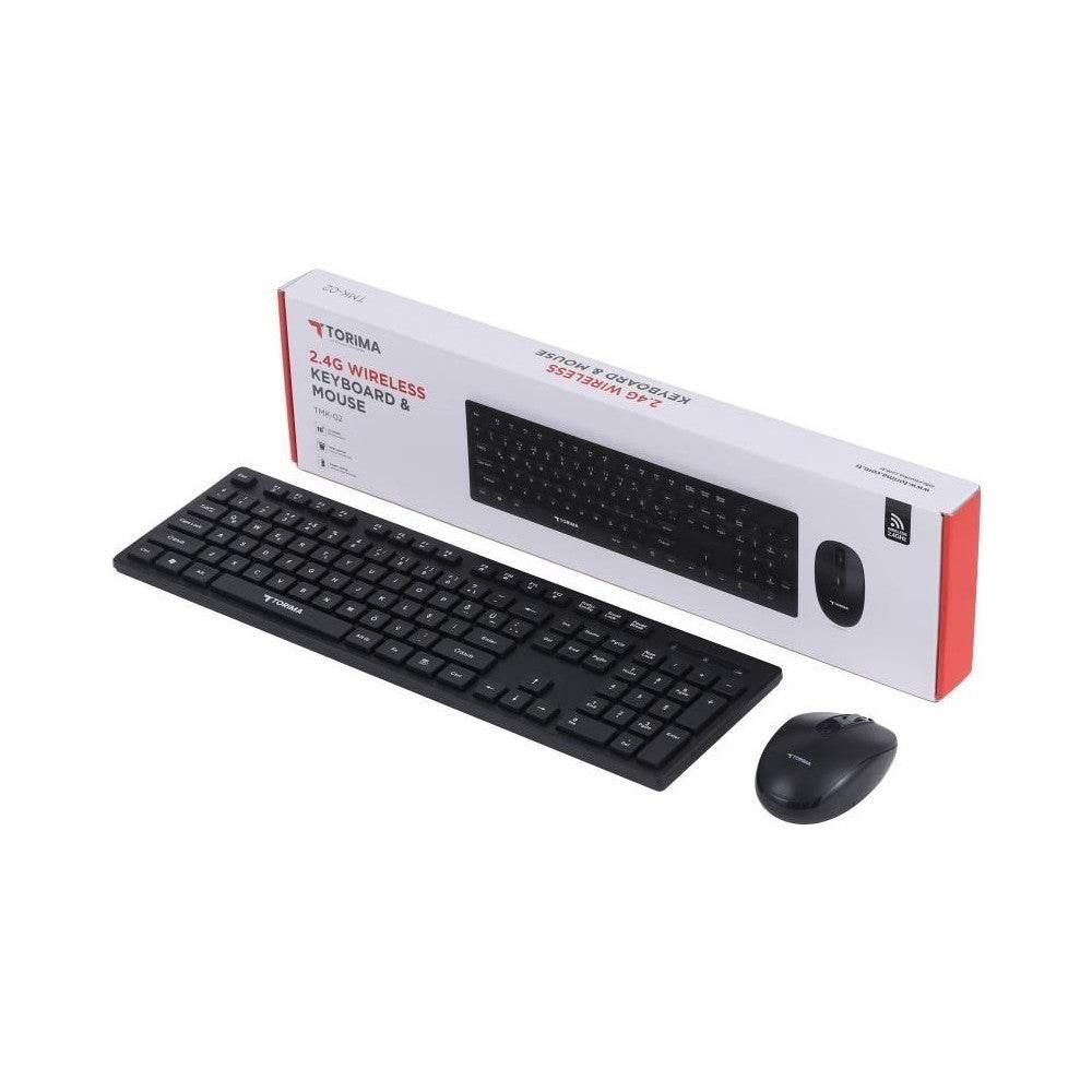 2,4g wireless keyboard & mouse set - kablosuz klavye mouse seti tmk-02