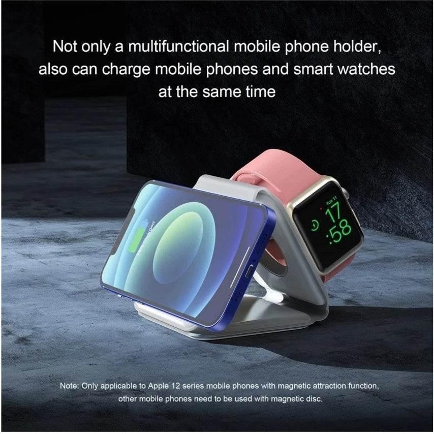 3ü1 arada telefon+Air+watch katlanabilir kablosuz wirless magnetik şarj aleti WEARFİT
