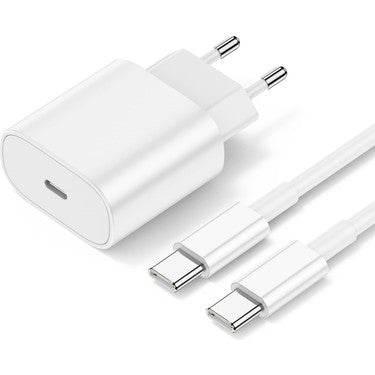 ( 5 adet ) 25w/35w typec çıkışlı başlık ve typec to typec kablo yeni nesil şarj seti MBX