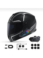 Y10 su geçirmez kask intercom bluetoothlu stereo rgb ışıklı universal İMEX