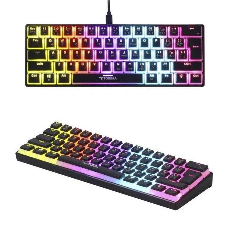 Mechanical wired gaming keyboard - rgb led ışıklı mekanik oyun klavyesi tk-04