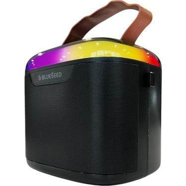 Blueseed bs-601 karaoke bluetooth hoparlör | çift mikrofonlu, yüksek ses ve renkli led ışıklı APPEX