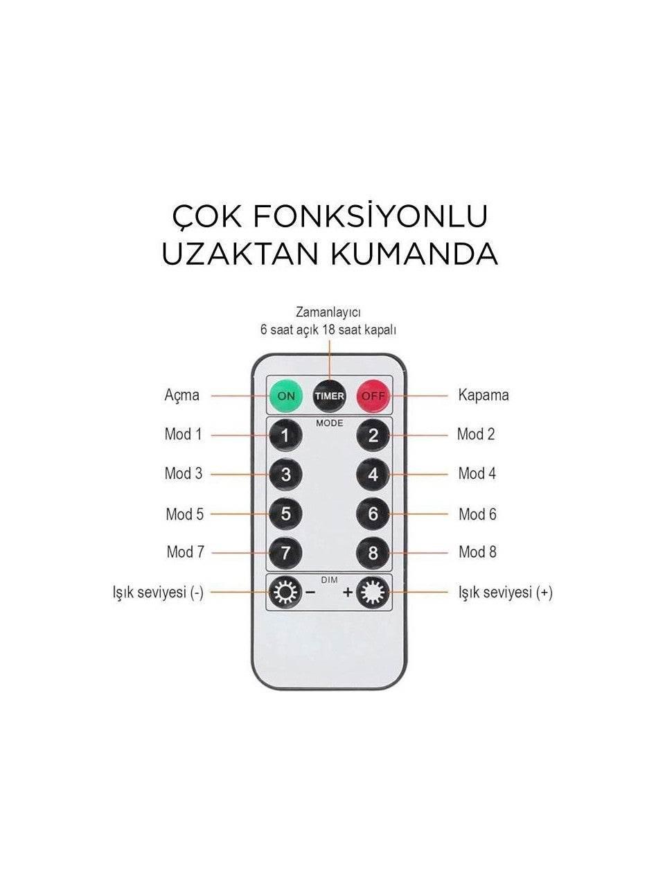 3 metre 10*30 ledli perde led kanca asmalı ışık yılbaşı led ışık dekor lambası yılbaşı ağacı ışığı organizasyon led ışık Kumandalı 3 metre*10 şerit (her şerit 3 metre 30 led) PRİZ girişli - G5F TEKNOİST