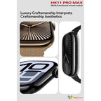 Hk11 pro max amoled ekranlı 45mm çift kordonlu ios android uyumlu akıllı saat WEARFİT