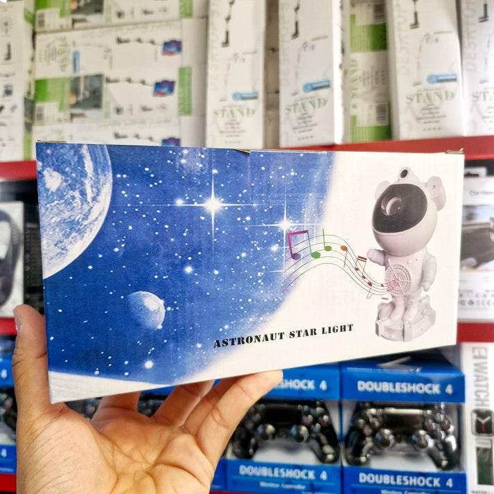 Astronot bluetooth hoparlör | gökyüzü ışık yansıtmalı, kumandalı, 360° döner gece lambası TEKNOİST