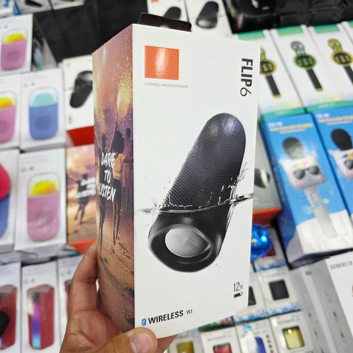 Flip6 12 saat pil ömürlü suya dayanıklı mikrofonlu typeC şarj edilebilr taşınabilir bluetooth hoparlör TECHNİO