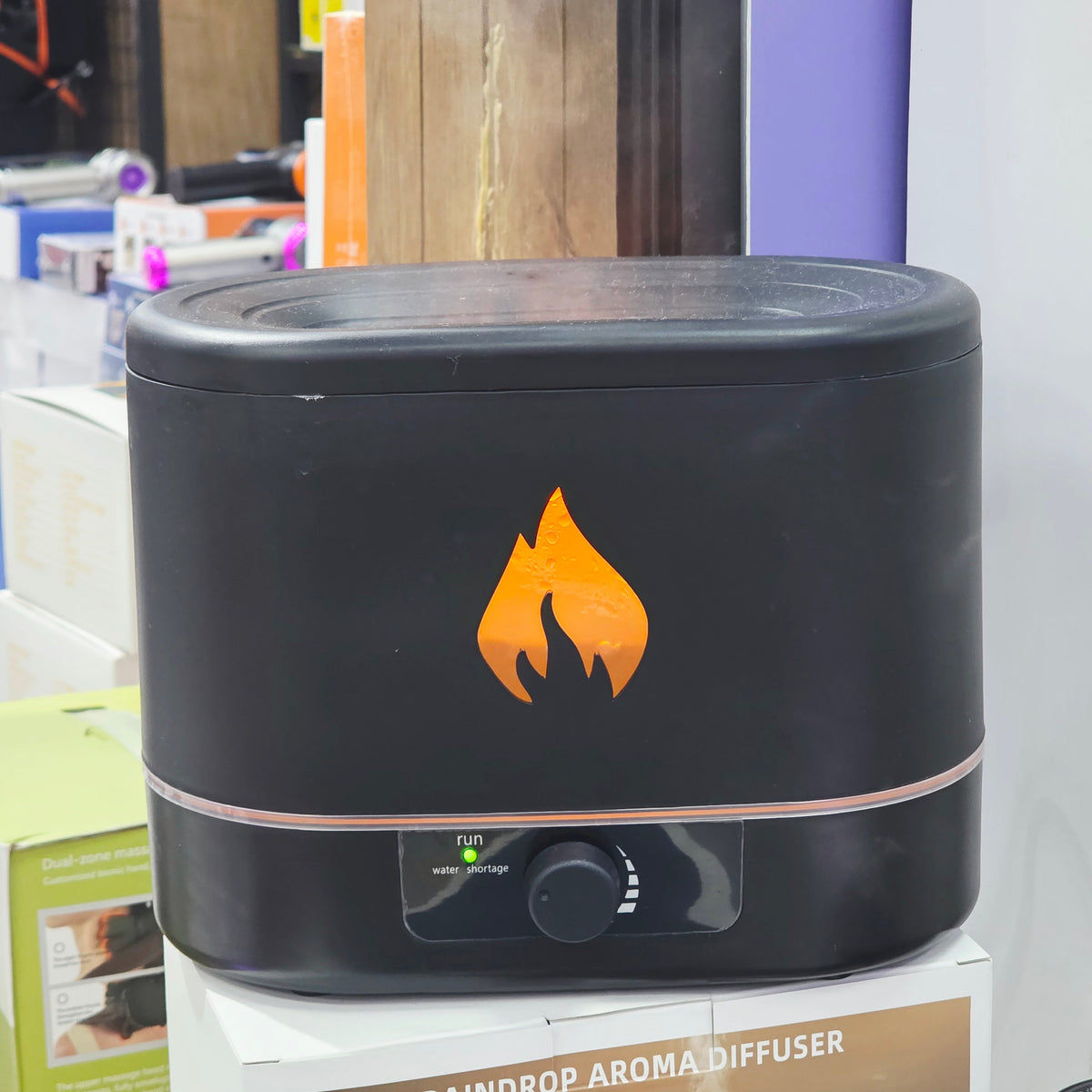 Alev Efektili Hava Nemlendirici Ultrasonik Oda Kokusu Difüzörü - 2.0 Litre Üstten Dolum Sessiz Çalışma LENSUN