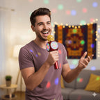 Ws-1816 ışıklı karaoke mikrofon bluetooth aux usb hafıza destekli TEKNOİST