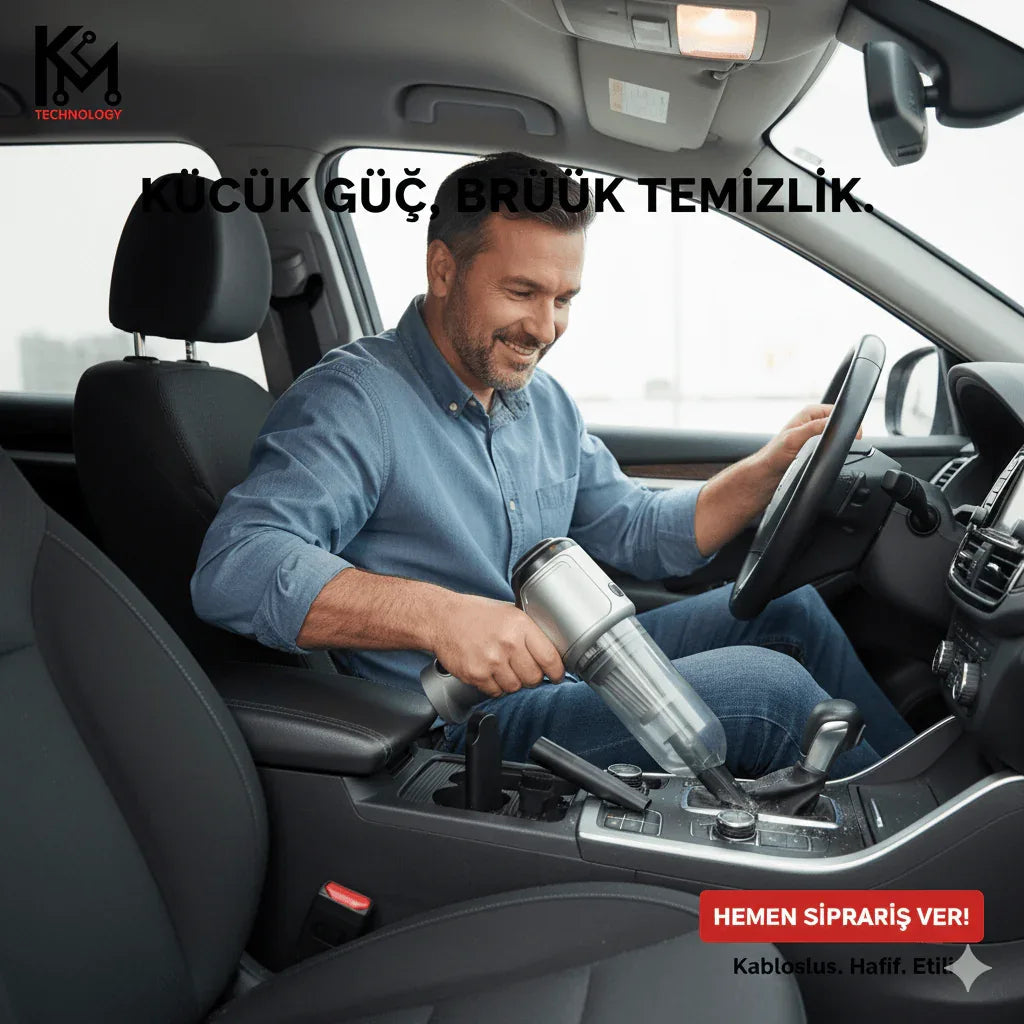 Araba için Mini Elektrikli Süpürge 19000Pa Güçlü 3 kademeli Motor Kablosuz El Vakumu Yüksek Güç ve Tip-C ile Taşınabilir Araba Süpürgesi Basınçlı Hava Silgi Klavye Temizleyici WEARFİT