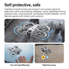 M-Cine Mini Drone - Fırçasız (Brushless) Motorlu, Çift Kameralı Sinematik FPV Drone (Engel Sensörlü & Stabil Uçuş) Harvox