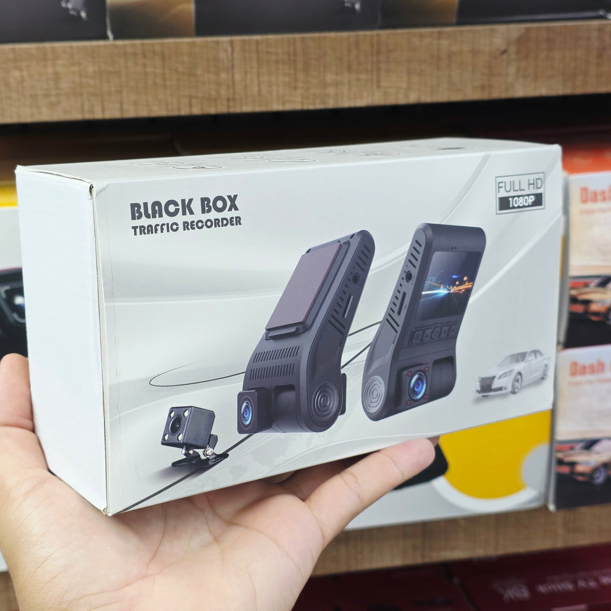 Black Box Full HD 1080P Gece Görüşlü Çift Kameralı Araç İçi Kamera ve Yol Kayıt Cihazı KolayMagza KM Technology - Toptan Telefon Aksesuarları