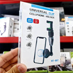 Rt-807 universal araç içi telefon tutucu | dikiz aynasına takılan, mıknatıslı, 360° ayarlanabilir klipsli sistem TEKNOİST