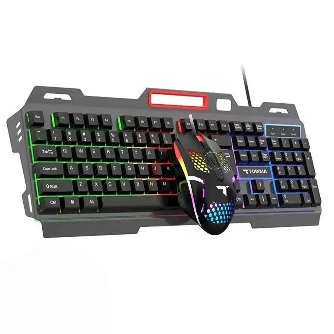 Rgb gaming mouse & keyboard set - renkli led ışıklı oyun seti tmk-06