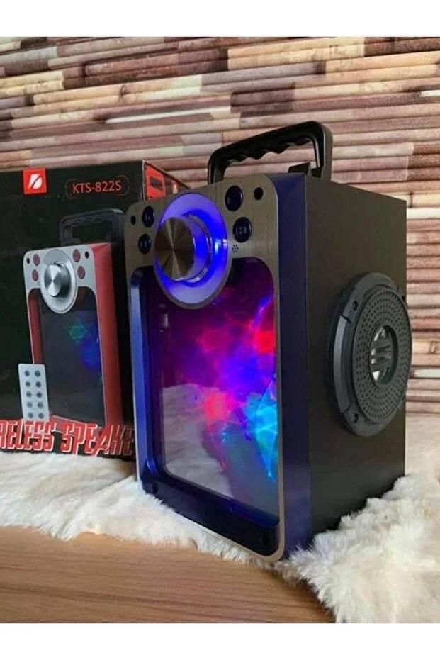 Kbroad kts-882s bluetooth hoparlör | kablosuz mikrofonlu, yüksek ses, taşınabilir karaoke partisi hoparlörü TEKNOİST