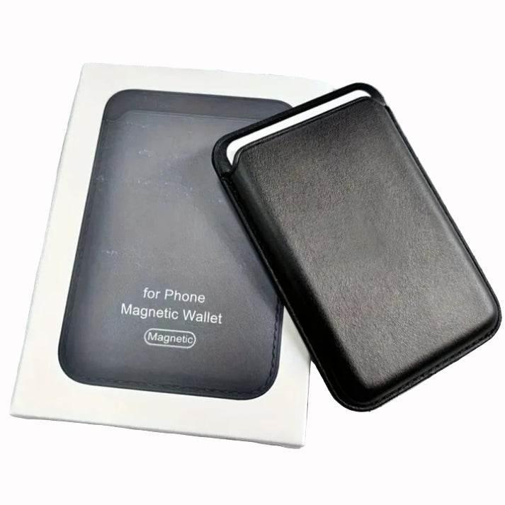 Magsafe uyumlu deri kartlık | telefon arkasına mıknatıslı yapışan cüzdan | iphone ile uyumlu şık ve ince tasarım