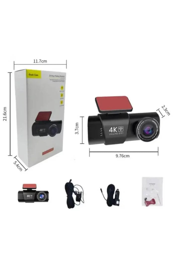 WİFİ çift ön arka 4K Araç içi Güvenlik Kamerası + Park Modu Kablosu Çift Kamera Kayıt Cihazı GPS Gece Görüşü mikrofonlu dash cam - G5V WEARFİT