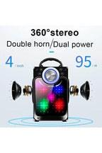 Kbroad kts-882s bluetooth hoparlör | kablosuz mikrofonlu, yüksek ses, taşınabilir karaoke partisi hoparlörü TEKNOİST