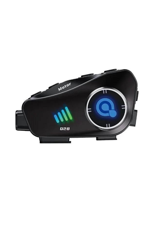 Q28 1080P kameralı Intercom +32GB SD Kartlı Bluetooth Motorsiklet Kask Kulaklığı İnterkom su geçirmez - G6O WEARFİT