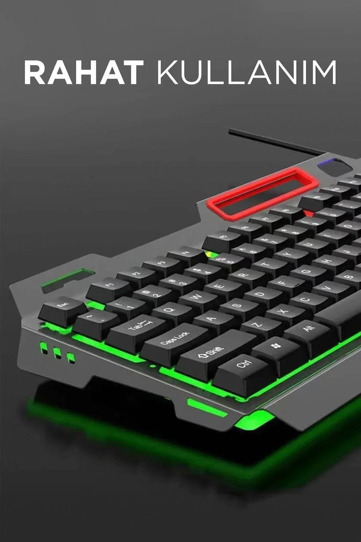 Rgb gaming mouse & keyboard set - renkli led ışıklı oyun seti tmk-06 TORİMA