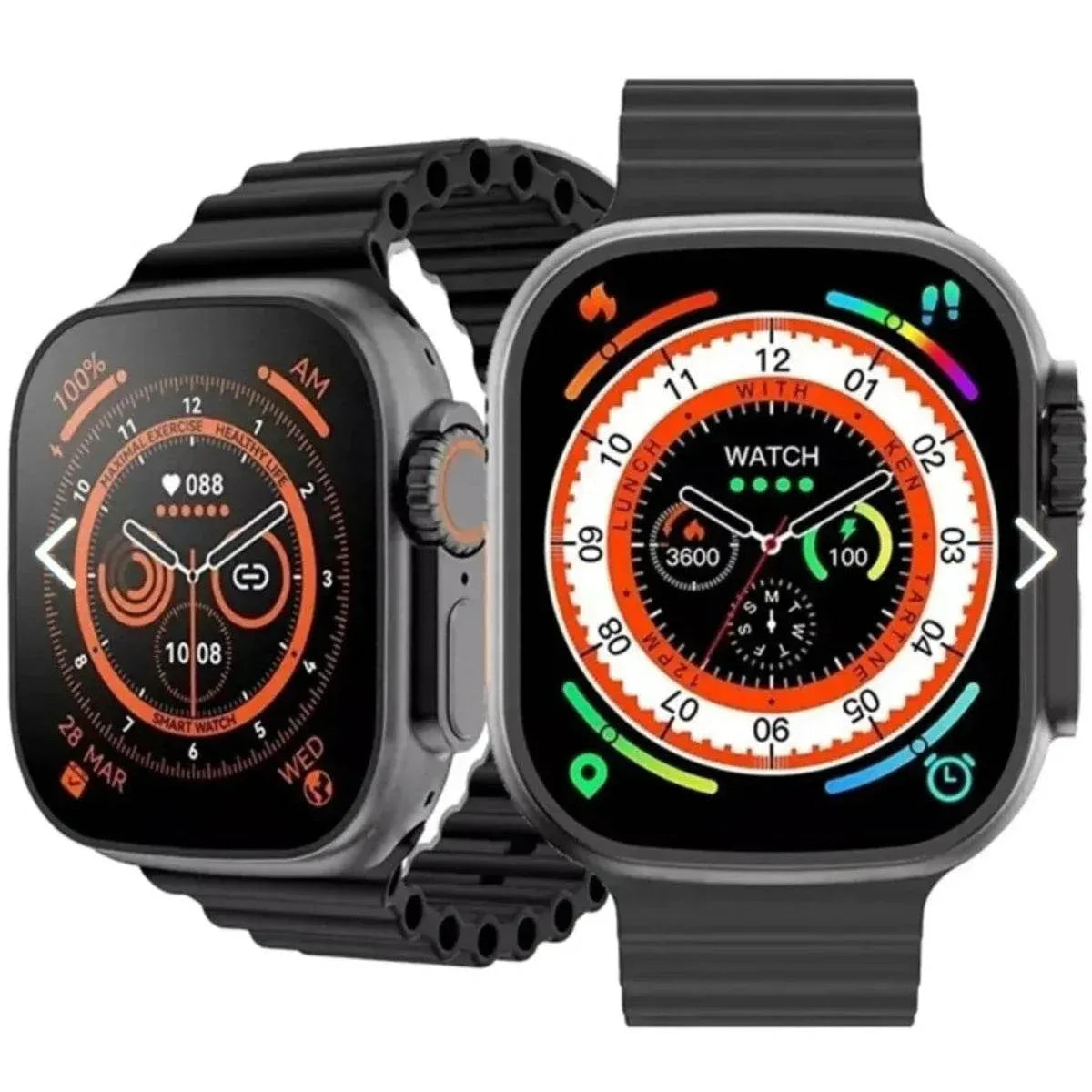 T800 ultra 49mm 1,99” ekranlı akıllı saat – çift kordon, ios & android uyumlu