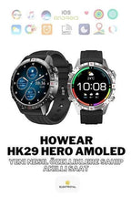 HK29 Hero Amoled Ekran Yuvarlak Akıllı Saat Navigasyon Bluetooth Çağrı Android Ios Uyumlu Saat WEARFİT