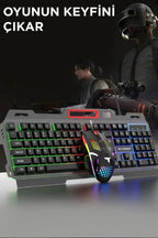 Rgb gaming mouse & keyboard set - renkli led ışıklı oyun seti tmk-06 TORİMA