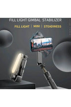 L09 mini gimbal tripod | ışıklı, sabitleyici, kumandalı, ayarlanabilir ayaklı, taşınabilir telefon tutucu TORİMA
