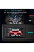 F8 4K Ultra Hd Ekranlı Ön Kamera Video Kaydedici Araç Kamerası Wi-Fi, IR Gece Görüşü, APP Kontrol DashCam WEARFİT