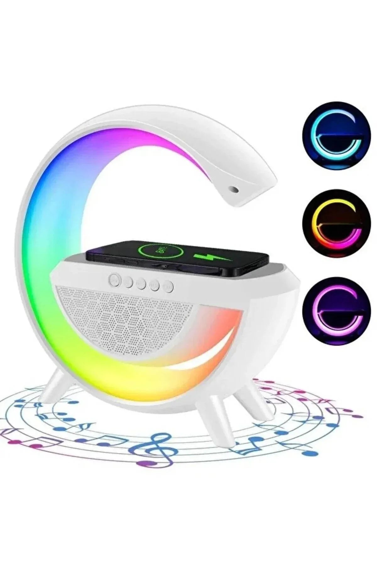 Hm-2309 rgb ışıklı kablosuz hoparlör - 15w güç, saatli, şarjlı, müzik ve tarz bir arada! TELETEK