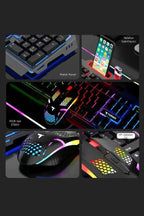 Rgb gaming mouse & keyboard set - renkli led ışıklı oyun seti tmk-06 TORİMA