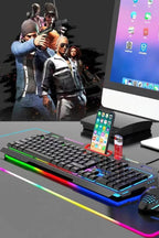 Rgb gaming mouse & keyboard set - renkli led ışıklı oyun seti tmk-06 TORİMA