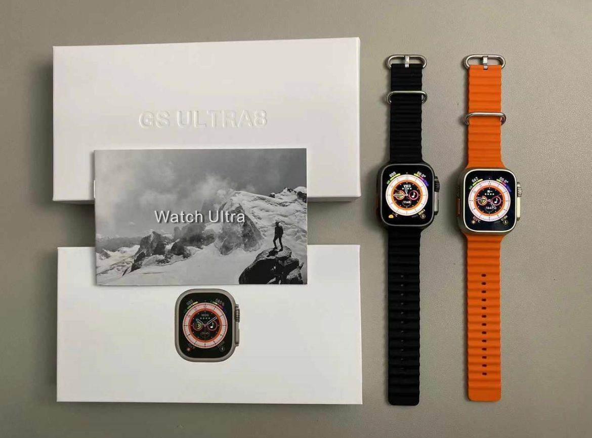 Gs ultra8 49mm 2,02inç çift kilitli kordonlu ios android uyumlu akıllı saat WEARFİT