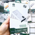 10,000 mah çift usb çıkışlı typec micro girişli 22,50w hızlı şarj destekli powerbank dy-09 JNUOBİ