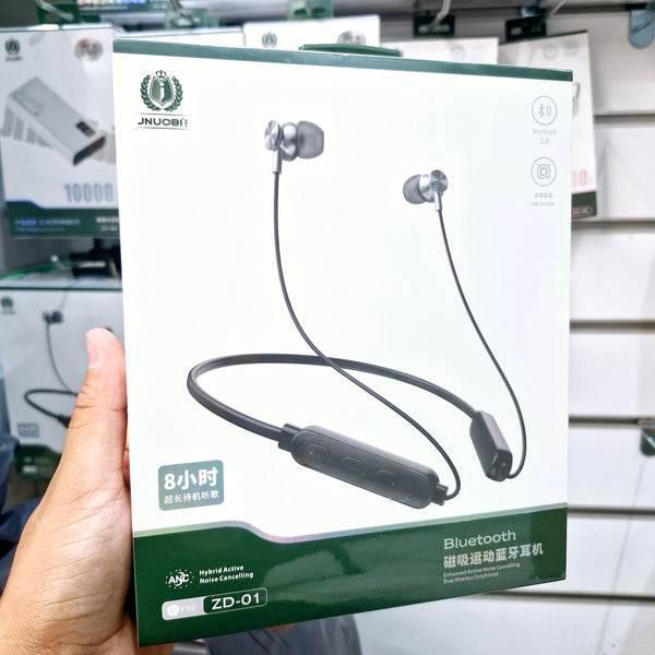 Boyun asmalı 8 saat çalma süreli anc kulak içi bluetooth kulaklık zd-01 JNUOBİ