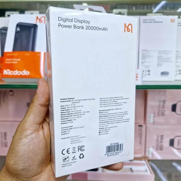 Mcdodo 20000mah dijital ekranlı powerbank - ultra yüksek kapasite mc-435 MCDODO
