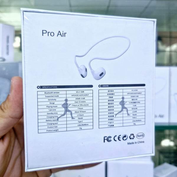 Pro air esne arkası kulak asmalı kulak içi 5,3v spor bluetooth kulakık MİLANO