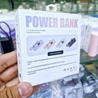 5,000 mah mini led göstergeli typec ve lightning powerbank MİLANO
