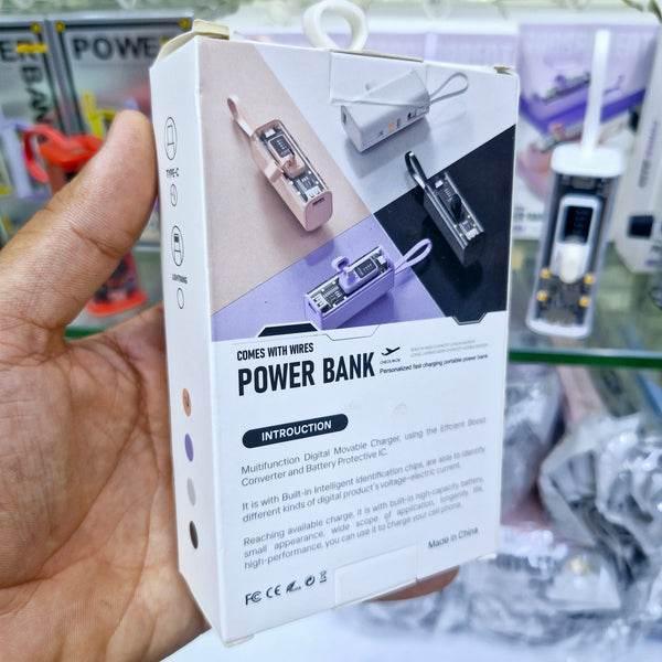 5,000 mah mini led göstergeli typec ve lightning powerbank MİLANO