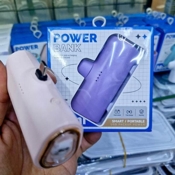 5,000 mah mini led göstergeli typec ve lightning powerbank MİLANO