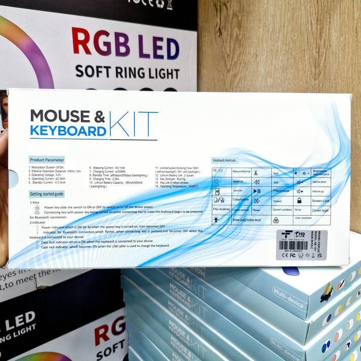 Kablosuz mouse & klavye seti şarj edilebilir bluetoothlu taşınabilir mouse & keyboard kit İnter
