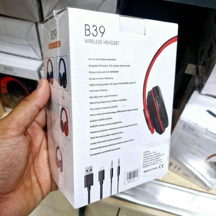 P39 hafıza kartı aux destekli 5,0v bluetooth kafa üstü kulaklık MBX