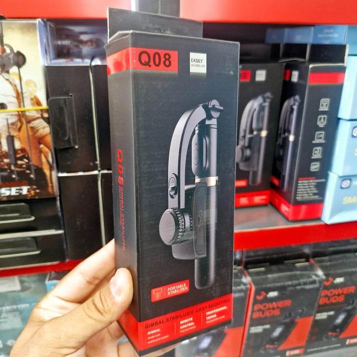 Q08 3‑in‑1 gimbal selfie sopa | bluetooth’lu 360° döner tripodlu telefon sabitleyici TEKNOİST
