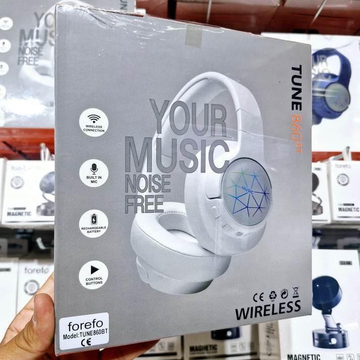 Tune 860bt kablosuz kafa üstü ışıklı bluetooth kulaklık - gürültüsüz müzik deneyimi FOREFO