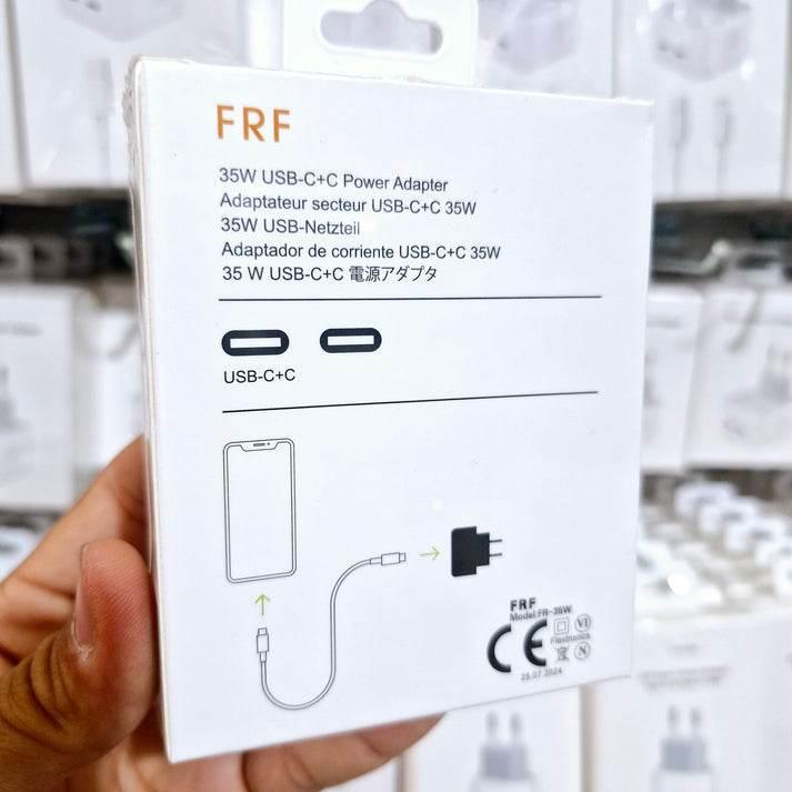 35w çift usb-c girişli ios android uyumlu hızlı şarj adaptör başlık FOREFO