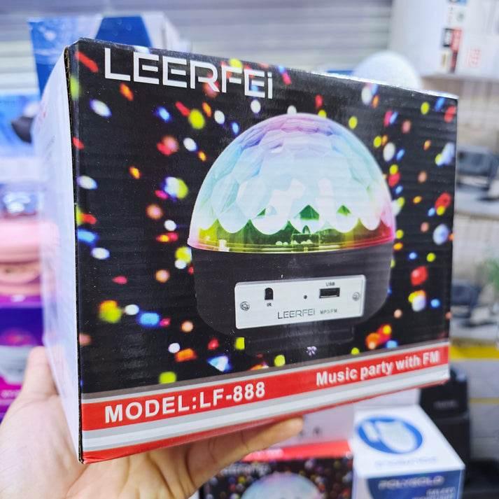 Disco topu kumandalı ışık (mp3 led magic ball) usb sd kart hafıza destekli bluetooth hoperlör LEERFEİ